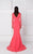 Long Sleeve Illusion Mermaid Gown 2769