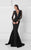 Long Sleeve Illusion Mermaid Gown 2769