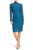Adrianna Papell - AP1E200552 Long Sleeve Bodycon Lace Dress in Green