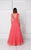 Cut-Out Bateau Neck Gown 2770