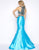 Cassandra Stone - 65916 Two-piece Deep V-neck Mermaid Dress In Blue
