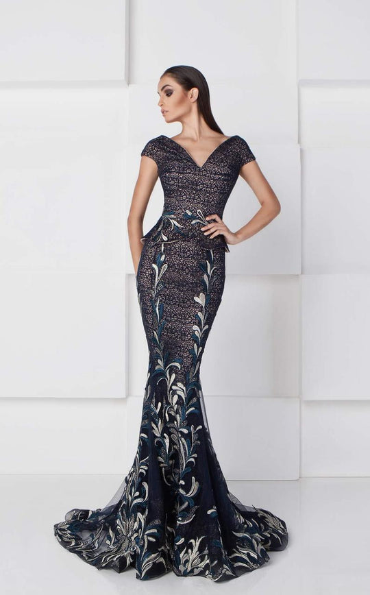 Embroidered Lace Evening Gown RE2774