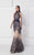 High Neck Embroidered Gown 2776