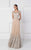 Scoop Neck Lace Evening Gown 2778