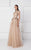 Lace Bateau Neck A-Line Gown 2779