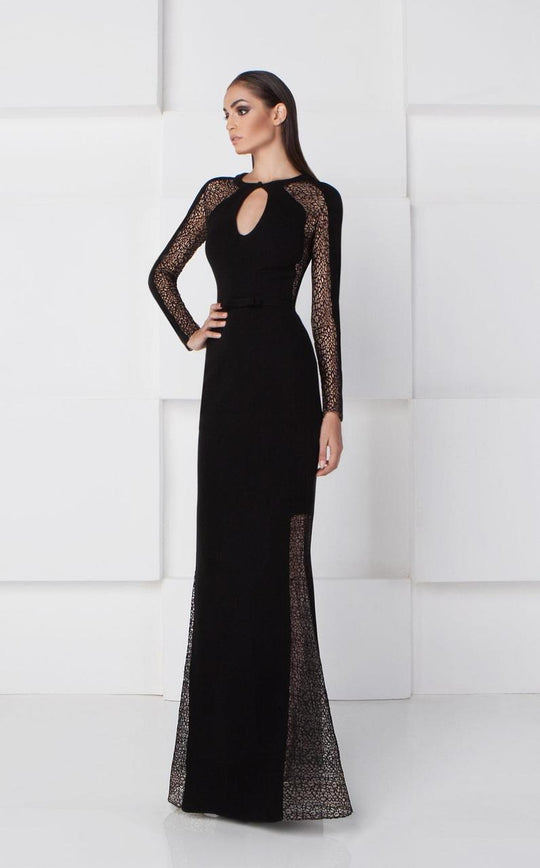 Lace Embellished Sheath Dress 2786