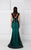 Embellished V-Neck Mermaid Gown 2788