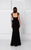 Lace Embellished Square Neck Gown 2789