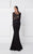 Saiid Kobeisy - 2790 Scalloped Trumpet Gown in Black