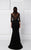 Saiid Kobeisy - 2790 Scalloped Trumpet Gown in Black