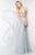 Alyce Paris - 6595 Strapless Beaded Sweetheart Chiffon A-line Dress In Silver