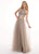 Rachel Allan - 6596 Two Piece Embroidered Tulle A-line Dress In Brown
