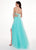 Rachel Allan - 6596 Two Piece Embroidered Tulle A-line Dress In Green