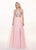 Rachel Allan - 6596 Two Piece Embroidered Tulle A-line Dress In Pink