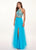 Rachel Allan - 6596 Two Piece Embroidered Tulle A-line Dress In Blue
