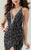 Tiffany Homecoming - Radiantly Embellished V-Neck Long Evening Gown 16174 In Black