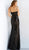 Jovani - 65975 Fully Sequined Deep V-neck Trumpet Dress In Black and Neutral