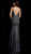 Jovani - 65978 Beaded Sweetheart Fitted Evening Gown in Black and Silver