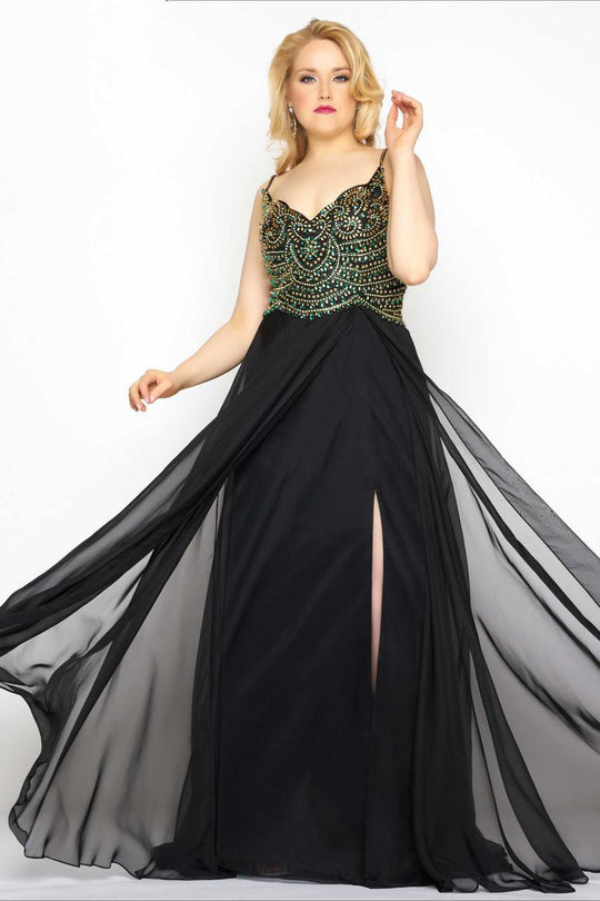 Mac Duggal - Fabulouss Style 65979F in Black