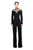 Tadashi Shoji - Long Sleeve Tattoo Motif Illusion Jumpsuit In Black and Neutral