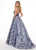 Rachel Allan - 6602 Ruched Sweetheart Floral Ballgown In Gray
