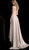 Jovani - 66042 Plunging Sweetheart Fitted High Low Dress in Pink