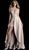 Jovani - 66042 Plunging Sweetheart Fitted High Low Dress in Pink