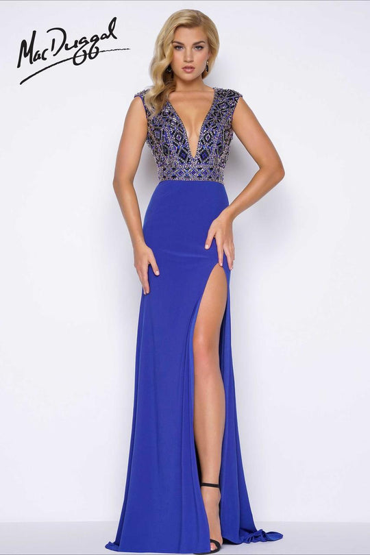 Mac Duggal - Prom Style 66048M in Blue