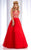 Clarisse - 2701 Lace Illusion Jewel Ballgown in Red
