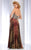 Clarisse - 2706  Jeweled Animal Print Strapless Gown in Print