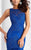Clarisse - 2714 Illusion Applique Mermaid Gown in Blue