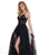 Rachel Allan - 6606 Sequined Sweetheart Gown with Overlay In Black