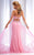 Clarisse - 2734 Bedazzled Sweetheart Dress in Pink