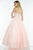 Alyce Paris - 6609 Pearl Beaded Strapless Tulle Ballgown In Pink