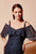 Daymor Couture - 660 Lace V-neck Long Fitted Dress in Blue