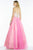 Alyce Paris - 6610 Long Dress In Bright Pink Nude