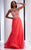 Clarisse - 2832 Strapless Asymmetrical Layered Gown in Red
