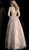 Jovani - 66170 Embellished Plunging V Neck A-Line Gown In Nude