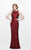 Primavera Couture - Sparkling Sleeveless Full Sequined Long Sheath Dress 1251 in Red
