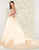 Mac Duggal Couture - 66185D Off Shoulder Floral Embroidered Satin Gown in Neutral and Multi-color