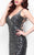Primavera Couture - 1262 Sleeveless Sequined V Neck Long Gown in Gray
