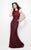 Primavera Couture - 1475 Sequined Sheath Long Dress in Red