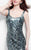 Primavera Couture - 1504 Bedazzled Sweetheart Sheath Dress in Black and Green