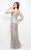 Primavera Couture - 1525 Embellished Strapless Sheath Long Dress in Neutral