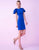 Mac Duggal Homecoming - 66224N Layered Flutter Sleeve Dress in Blue