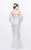 Primavera Couture - Sequined Sweetheart Long Sheath Gown 1527 in White