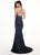 Rachel Allan - 6625 Beaded Strappy Open Back Evening Dress In Black