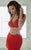 Ravishing Bejeweled Sweetheart Evening Gown with Cutouts 46010 In Red and Gold