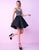 Mac Duggal Homecoming - 66265N Embellished Sweetheart Mini Dress in Black and Multi-Color