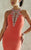 Tiffany Designs Impeccable Flourished Halter Long Evening Gown 46025 - 1 pc Watermelon In Size 6 Available In Pink
